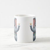 Mug de café éléphant de Noël mignon  (Centre)