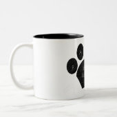 Mug de café Empreinte de patte pour animaux de com (Gauche)