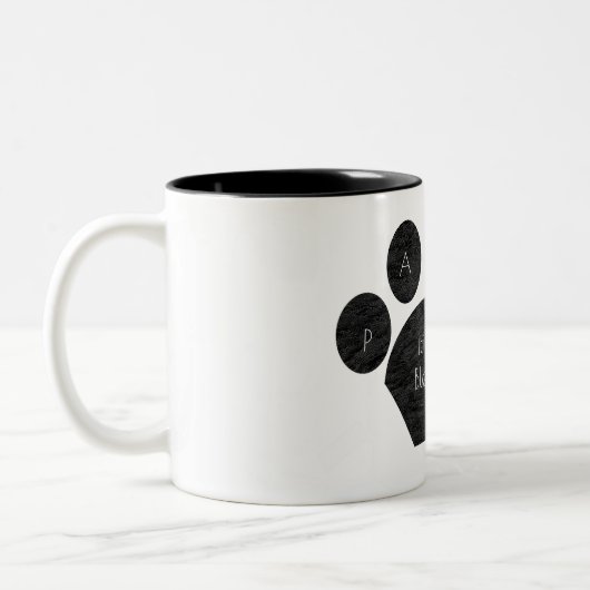 Mug de café Empreinte de patte pour animaux de com (Gauche)