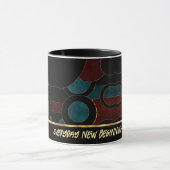 Mug de café en art géométrique abstrait (Centre)