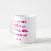 Mug de café en céramique chaud, riche et large éve (Devant gauche)