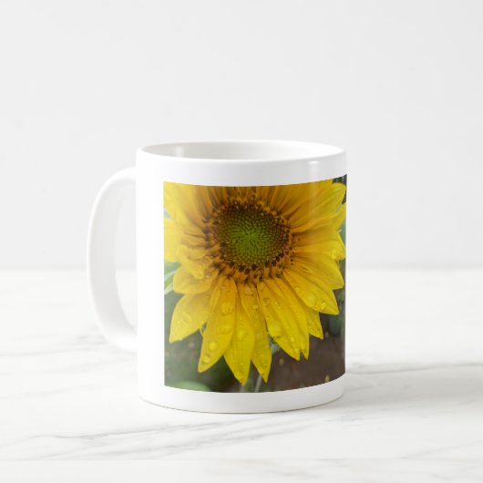 Mug de café en fleurs (Devant gauche)