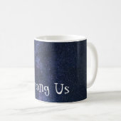 Mug de café en galaxie bleu infini (Devant droit)