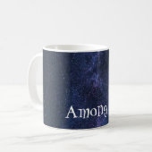 Mug de café en galaxie bleu infini (Devant gauche)