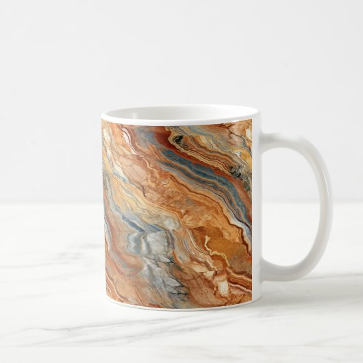 Mug de café en marbre terrestre (Droite)