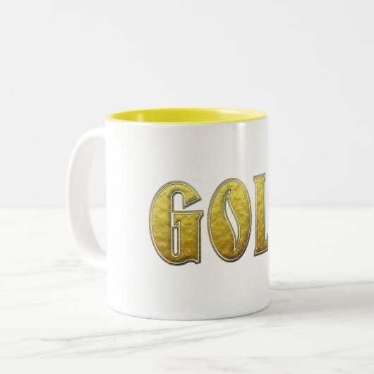Mug de café en or (Devant gauche)