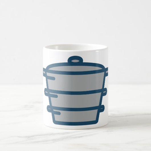 Mug de café en pot gris (Centre)