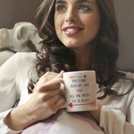 Mug de café en texte moderne