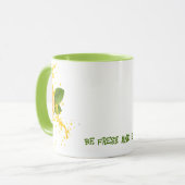Mug de café en tranches de fruits orange (Devant gauche)