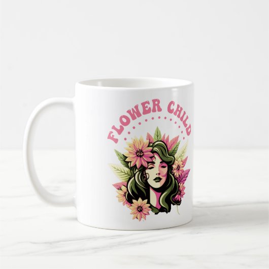 Mug de café enfant fleur (Gauche)