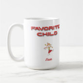 Mug de café enfant préféré personnalisé (Gauche)