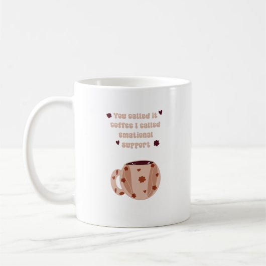 Mug de café esthétique - Cute Boho Coffee Lover Cu (Gauche)