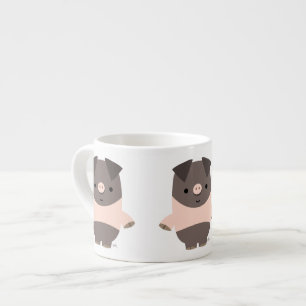 Mug de café expresso Cochon de dessin animé mignon