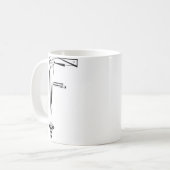 Mug de café "F" (Devant gauche)
