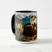Mug de café Famille E9 (Différentes options dispon (Devant gauche)