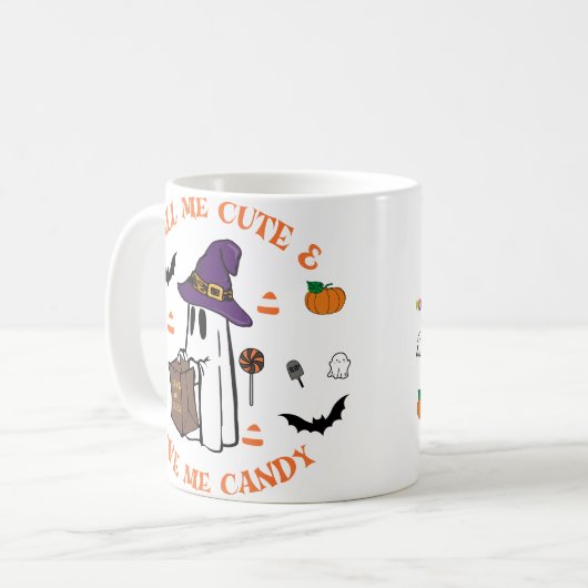 Mug de café fantôme éffrayant (Devant gauche)