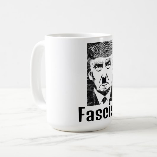 Mug de café fasciste Trump (Devant gauche)