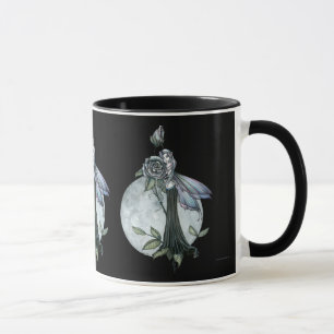 Mug de café fée gothique Rose de minuit