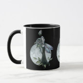 Mug de café fée gothique Rose de minuit (Gauche)