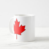 Mug de Café feuille d'érable canadienne (Devant gauche)