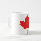 Mug de café Feuille d'érable canadienne - Coupe ro (Devant gauche)