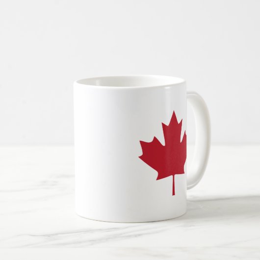 Mug de café Feuille d'érable du Canada (Devant droit)
