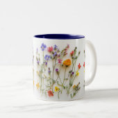 Mug de café fleur sauvage (Devant droit)