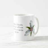 Mug de café Fleur sauvage à ressort Trillium peint (Devant droit)