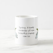 Mug de café Fleur sauvage à ressort Trillium peint (Centre)