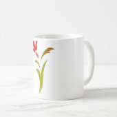 Mug de café fleuri (Devant droit)