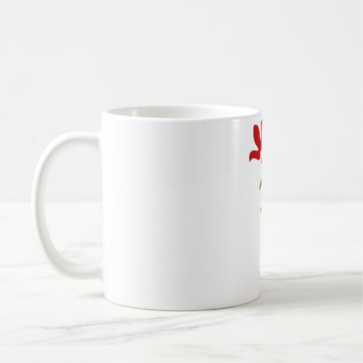 Mug de café fleuri (Gauche)