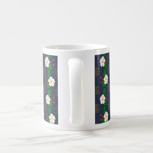 Mug de café - Fleurs japonaises (Poignée)