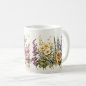 Mug de café floral (Devant droit)
