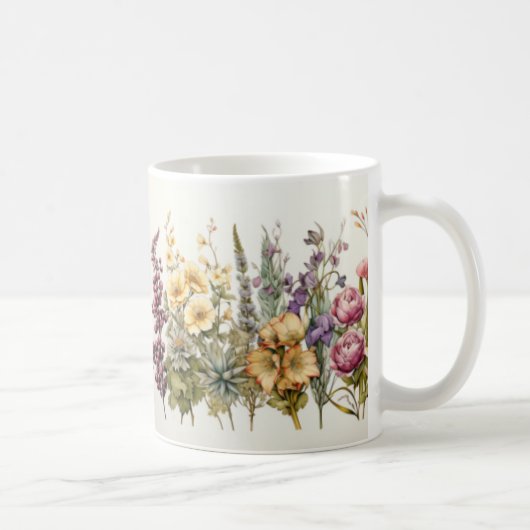 Mug de café floral (Droite)