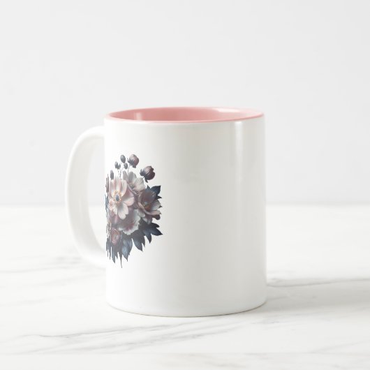 Mug de café floral (Devant gauche)