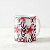 Mug de café floral (Devant droit)