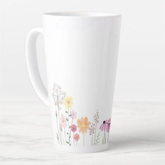 Mug de café floral (Angle gauche)