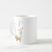 Mug de café floral Fleur sauvage (Devant gauche)