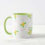 Mug de café Floral jaune (Gauche)