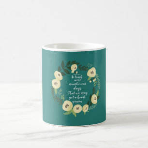 Mug de café floral moderne