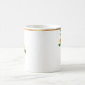 Mug de café floral moulé à l'or rose jaune (Centre)