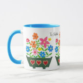 Mug de café floral pour une mère (Gauche)