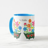 Mug de café floral pour une mère (Devant gauche)