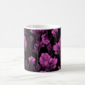 Mug de café Floral rose personnalisé (Centre)