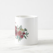Mug de café Floral rouge (Centre)