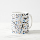 Mug de café floral Whimsical (Devant droit)