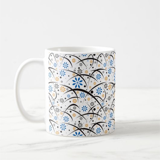 Mug de café floral Whimsical (Gauche)