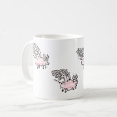 Mug de café "Flying Future Bacon" (Devant gauche)