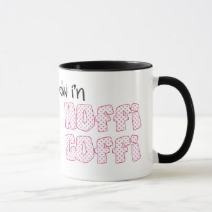 Mug de café gallois : café Hoffi, Pois roses