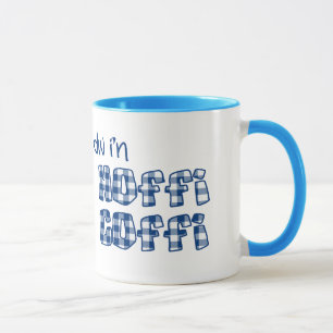 Mug de café gallois : Hoffi Coffi, En vichy de con